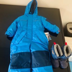 Brand New Snow Suit and Snow Boots